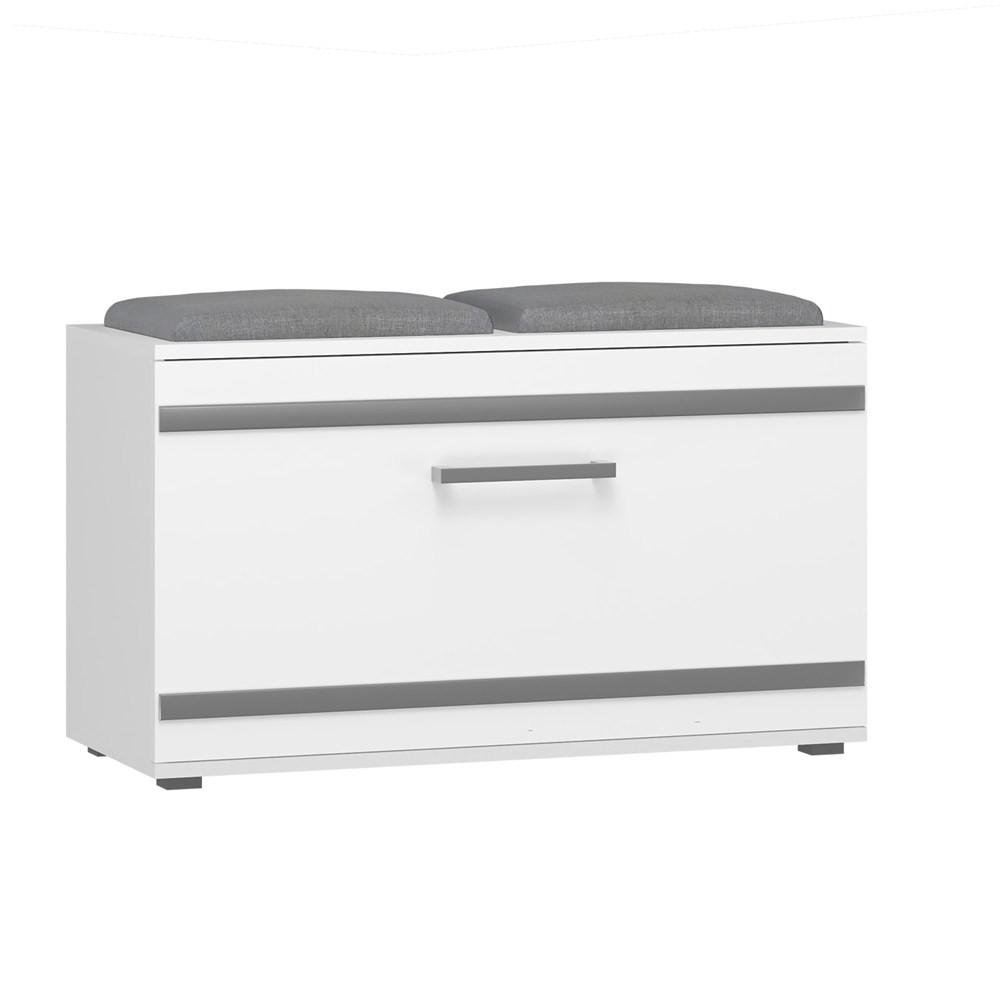 SCHUHSCHRANK Weiß 85/45/35 - Weiß, Holzwerkstoff (85/45/35cm) - RAUMHIRSCH FURNITURE