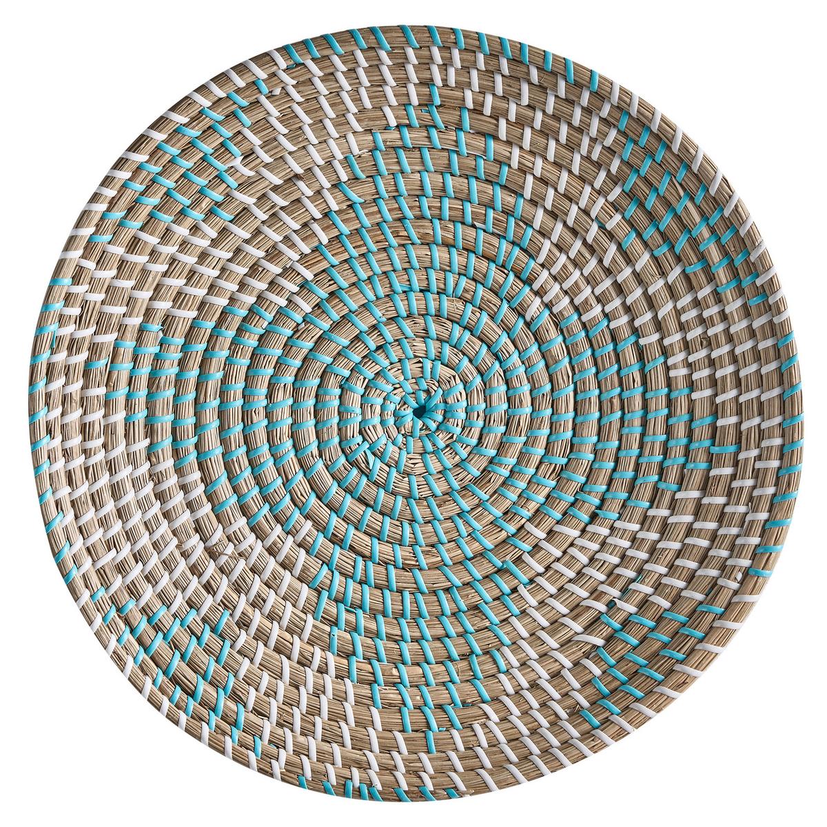 WANDDEKORATION Seegras bunt Sonla - Multicolor, Naturmaterialien (45/45/7cm) - Beliani