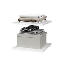 EINLEGEBODEN Garda Weiß 2er Set - Weiß, Holzwerkstoff (35.4/1.6/36.3cm) - Livinity®