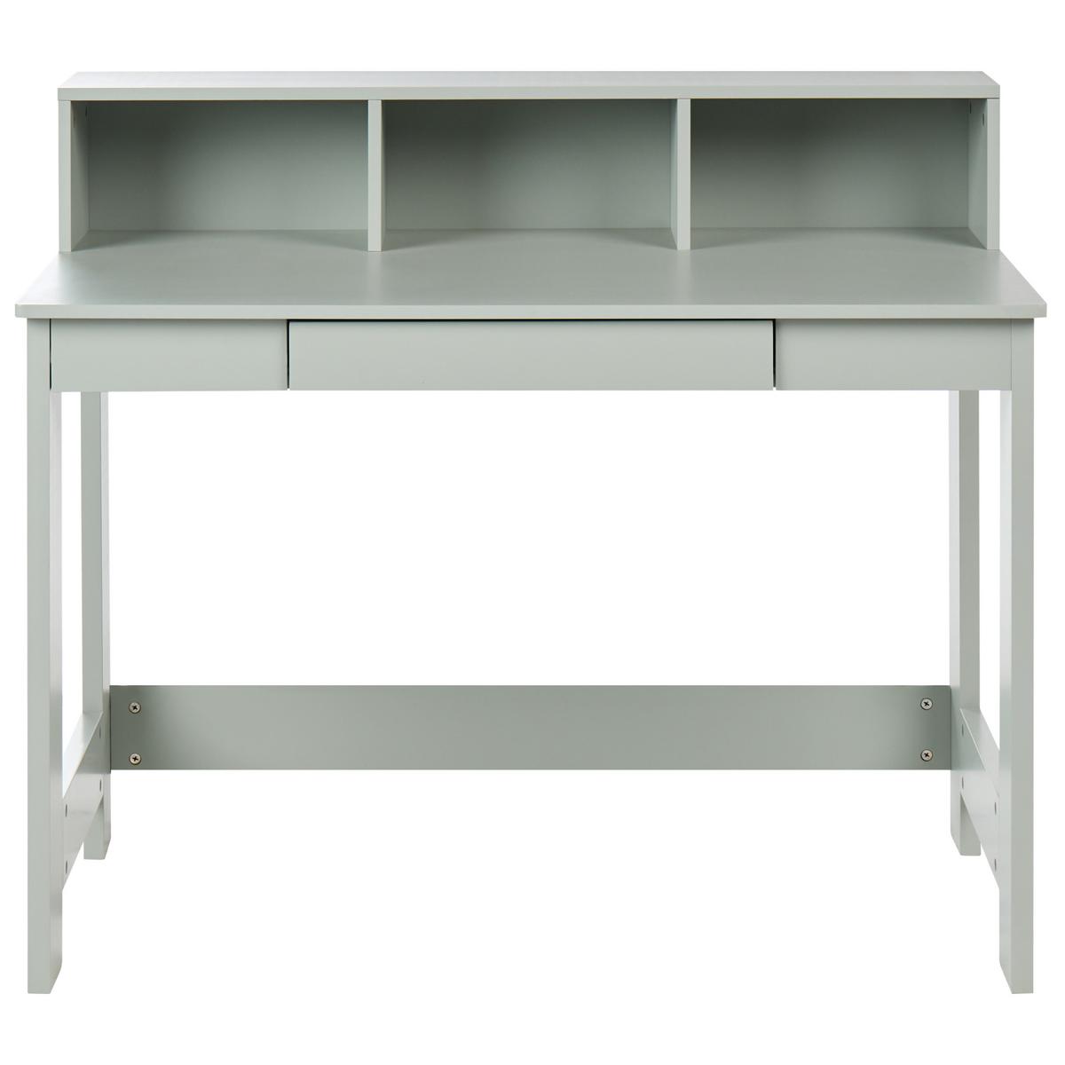 SCHREIBTISCH Hellgrün 111/60 cm Alvar - Hellgrün, Holzwerkstoff (60/111/96cm) - Beliani