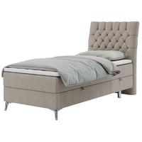 BOXBETT MILEN 90/200 Beige Struktur - H4 - Rechts Seite - Beige, Holz/Textil (90/200cm) - MKS