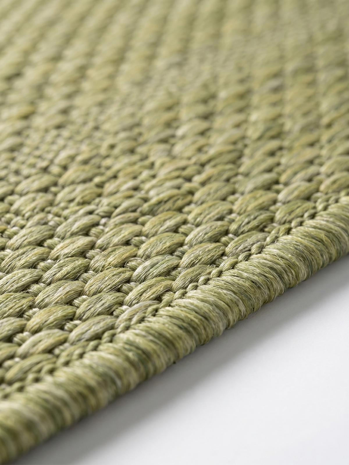 TEPPICH Outdoor ALSTER in Grün, einfarbig, Ø 120 cm - Grün, Textil (120/120cm) - KADIMA DESIGN