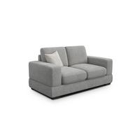SOFA OTTO 2-Sitzer, grau - Schwarz/Grau, Holz/Textil (171/89/98cm) - Wozimo