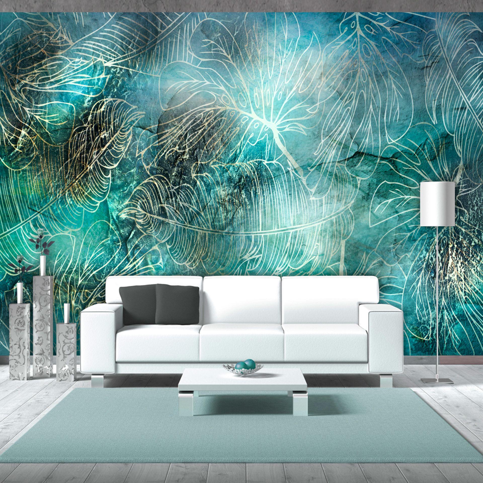 SELBSTKLEBENDE FOTOTAPETE 245/175 cm - Türkis, Kunststoff/Textil (245/1cm) - KUNSTLOFT