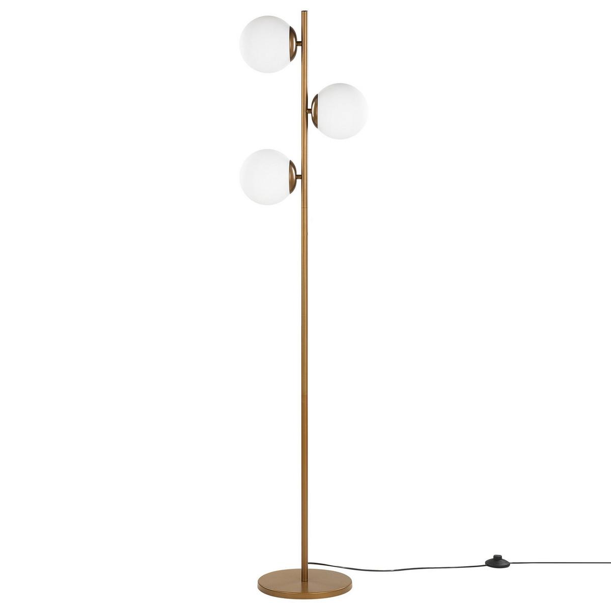 STEHLAMPE 153 cm Wadi - Goldfarben, Metall (35/35/153cm) - Beliani