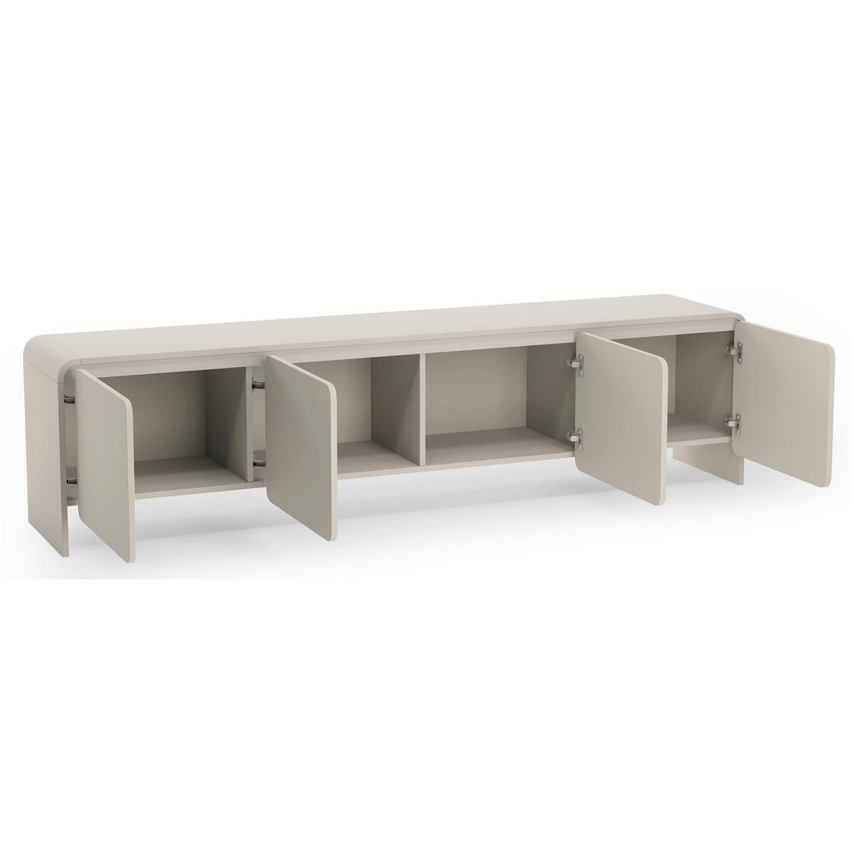 TV-LOWBOARD Lummo 4-türig, Kaschmir, 207 cm - Kaschmir, Holzwerkstoff/Metall (207/50.5/39cm) - Selsey