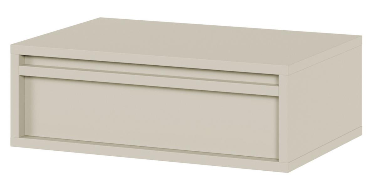 NACHTSCHRANK Evo Graubeige 50 cm - Taupe, Holzwerkstoff (50/17/34cm) - Selsey