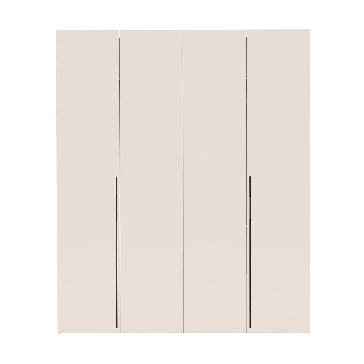 FALTTÜRENSCHRANK Omodeo 200 cm breit in Kaschmir – mit WingLine-Falttüren - Beige, Holzwerkstoff (200/240/58cm) - AX Living