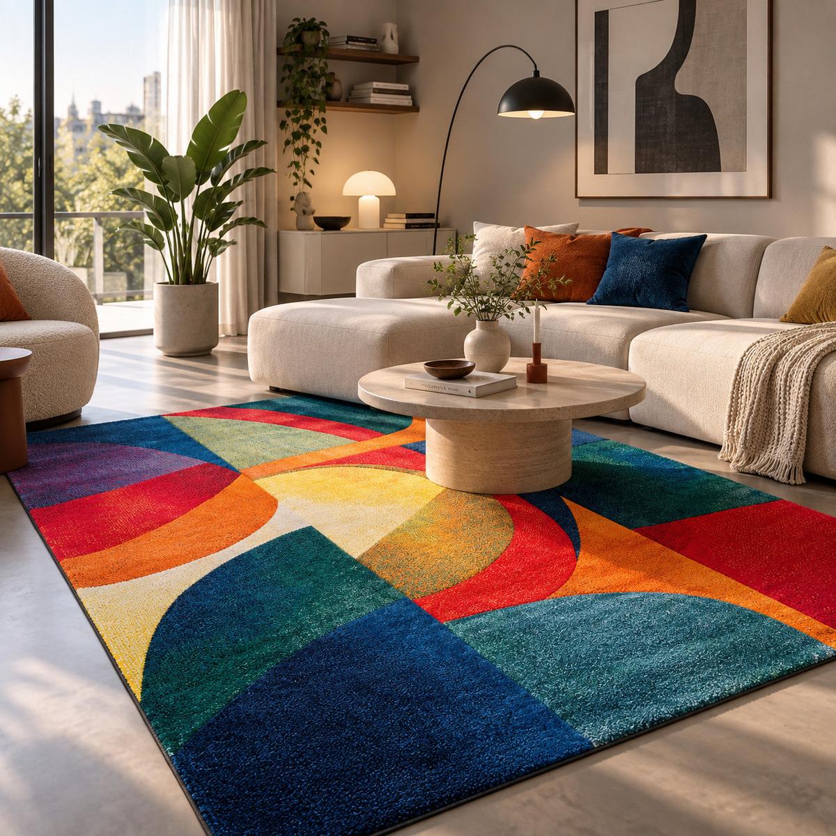 DESIGNER TEPPICH MAUI MODERN - Petrol, Textil (200/290cm) - Pergamon