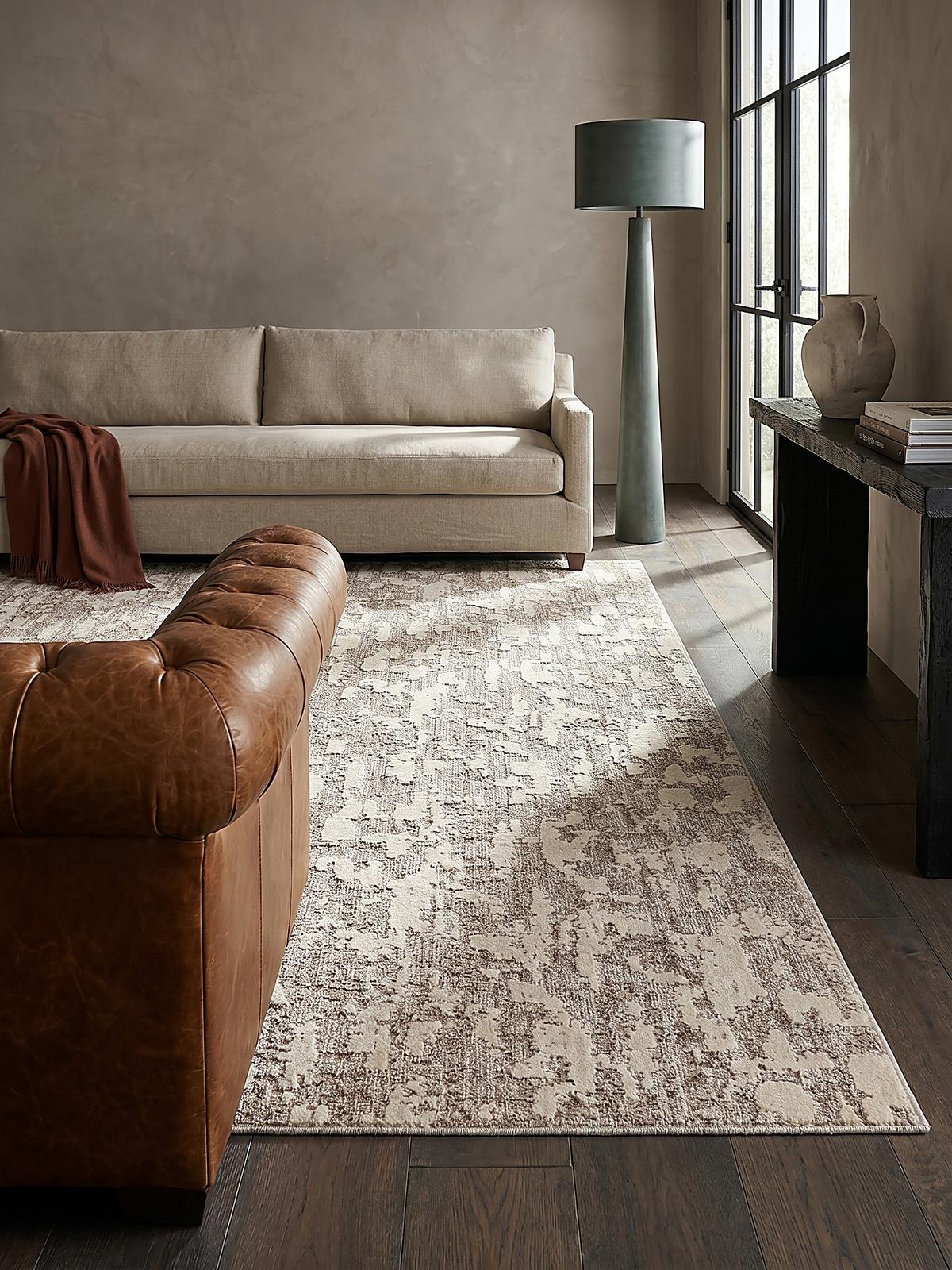 TEPPICH Waschbar RIDGE, meliert, Beige, 194 x 290 cm - Beige, Textil (290/194cm) - KADIMA DESIGN