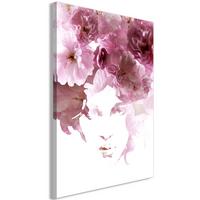 KUNSTDRUCK Rosa 60/90 cm - Pink/Weiß, Textil (60/90cm) - KUNSTLOFT