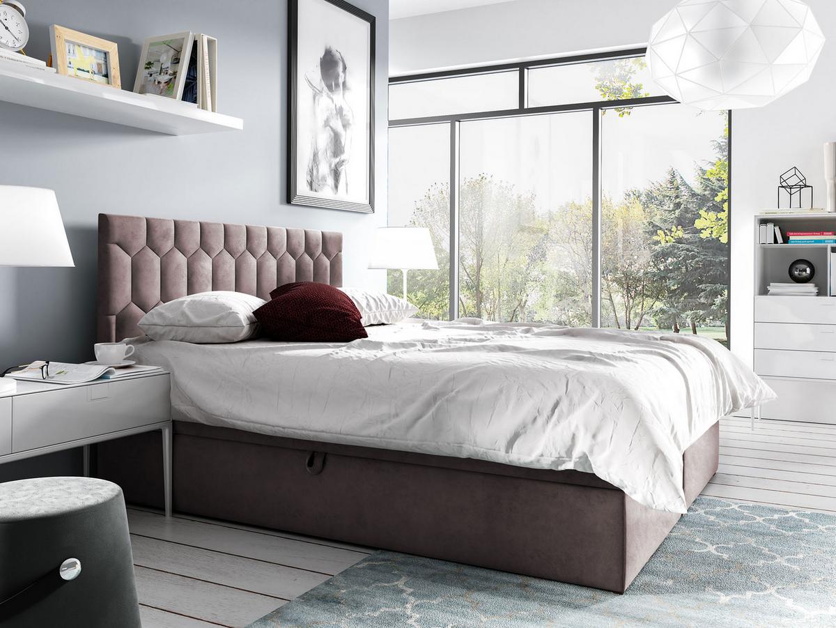BOXBETT Top M24 - H3 - Violett, Holz (160/200cm) - MIRJAN24
