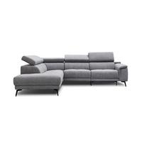 ECKSOFA FIERO 5-Sitzer mit 1 Relaxfunktion, grau - Grau, Holzwerkstoff/Textil (228/290cm) - Wozimo