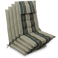 HOCHLEHNER Sun-HL 119x50x8cm Grün-Gestreift (4tlg) - Grün, Textil (50/120cm) - Beautissu 