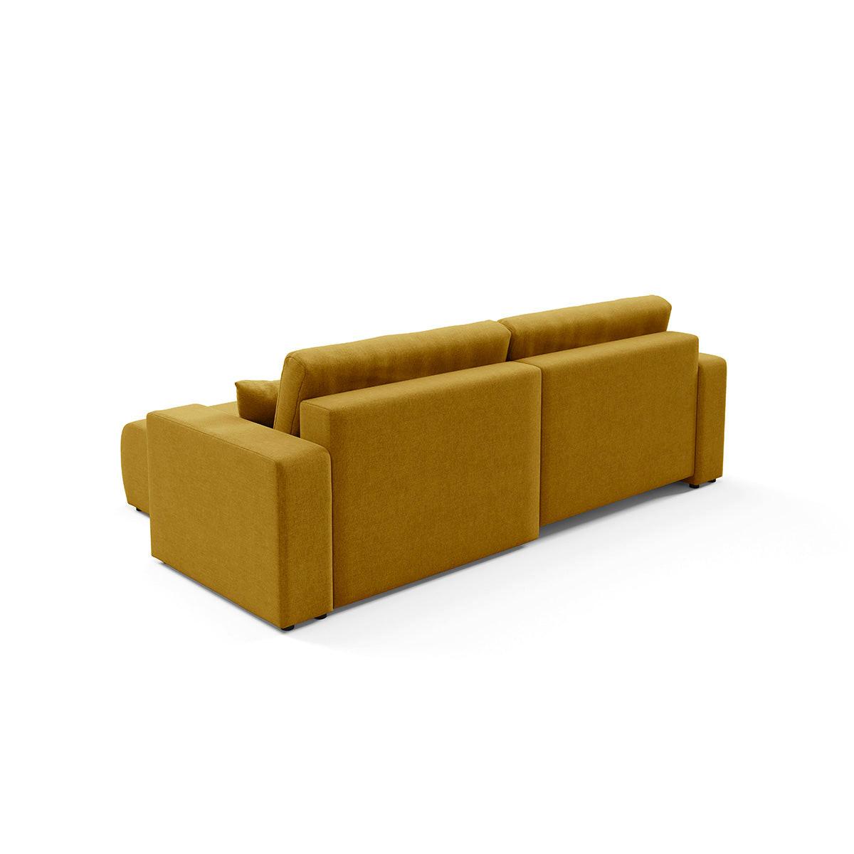 ECKSOFA Giulia 3 Sitzplätze Senfgelb - Gelb, Holz (244/149cm) - Petits-meubles