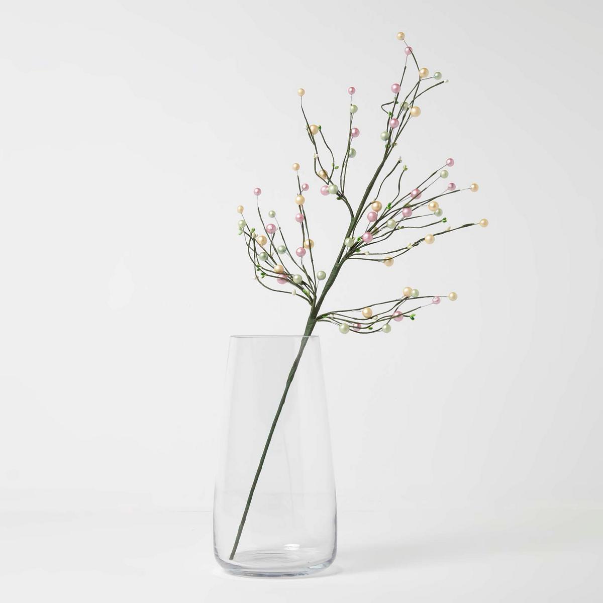 OSTERDEKO Zweig mit Perlen, 72 cm - Multicolor, Kunststoff (27/72/72cm) - Homescapes