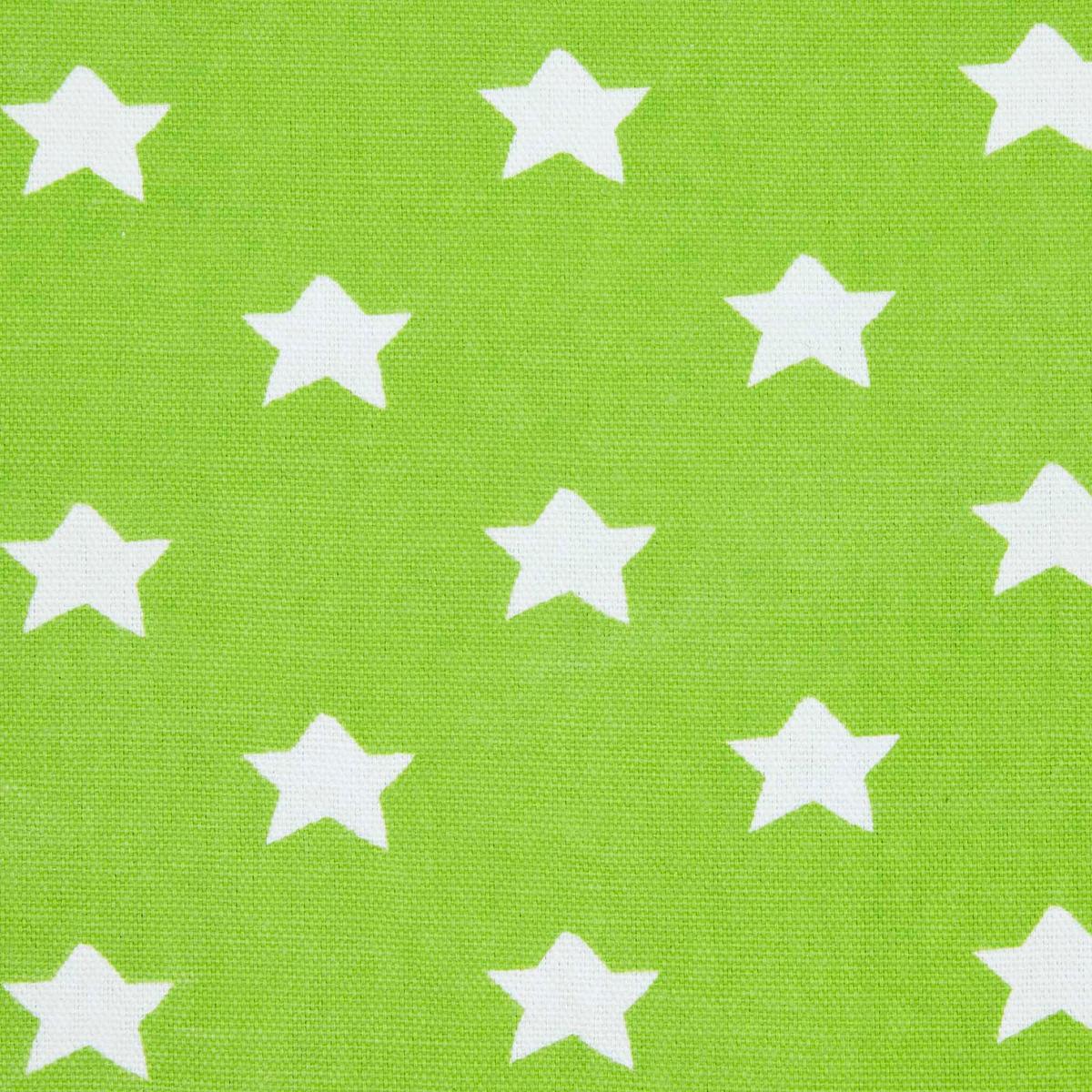 ÖSENVORHANG Sterne blickdicht 2er-Set, 117/137 cm - Grün, Textil (117/137cm) - Homescapes