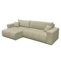 ECKSOFA Anabel Max Mit Schlaffunktion - Grün, Holzwerkstoff/Textil (278/145cm) - Fun Möbel