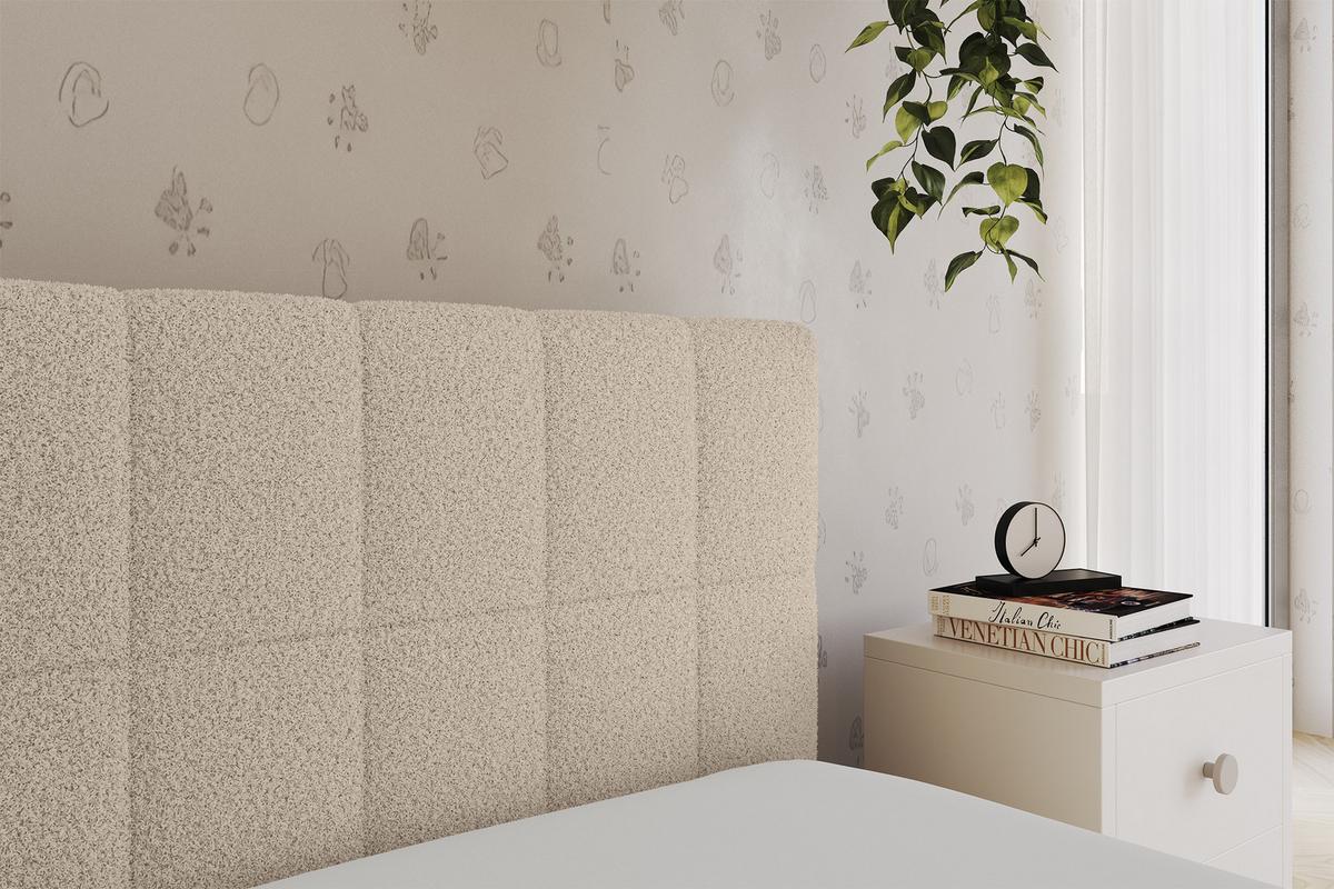 EINZELLBETT Jugendbett mit Bettkasten, Links - TULY 100x200 Dunkelbeige - Cappuccino, Holzwerkstoff/Textil (100/200cm) - ALTDECOR