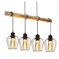 PENDELLEUCHTE Senta 80/13/198 cm - Braun, Holz (80/13/198cm) - Nettlife