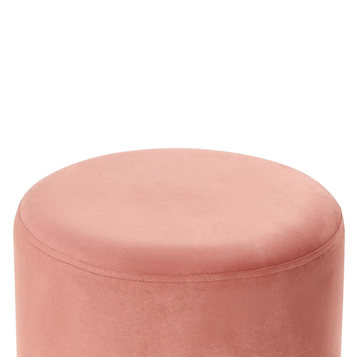 POUF Yankton 35/35/42 cm - Pink, Textil (35/42/35cm) - Beliani