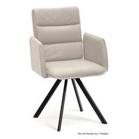 ARMLEHNSTUHL (2er-Set) Debby 52x92x60 Schwarz/Natur - Schwarz/Naturfarben, Kunststoff (60/92/52cm) - 58aufmkessel