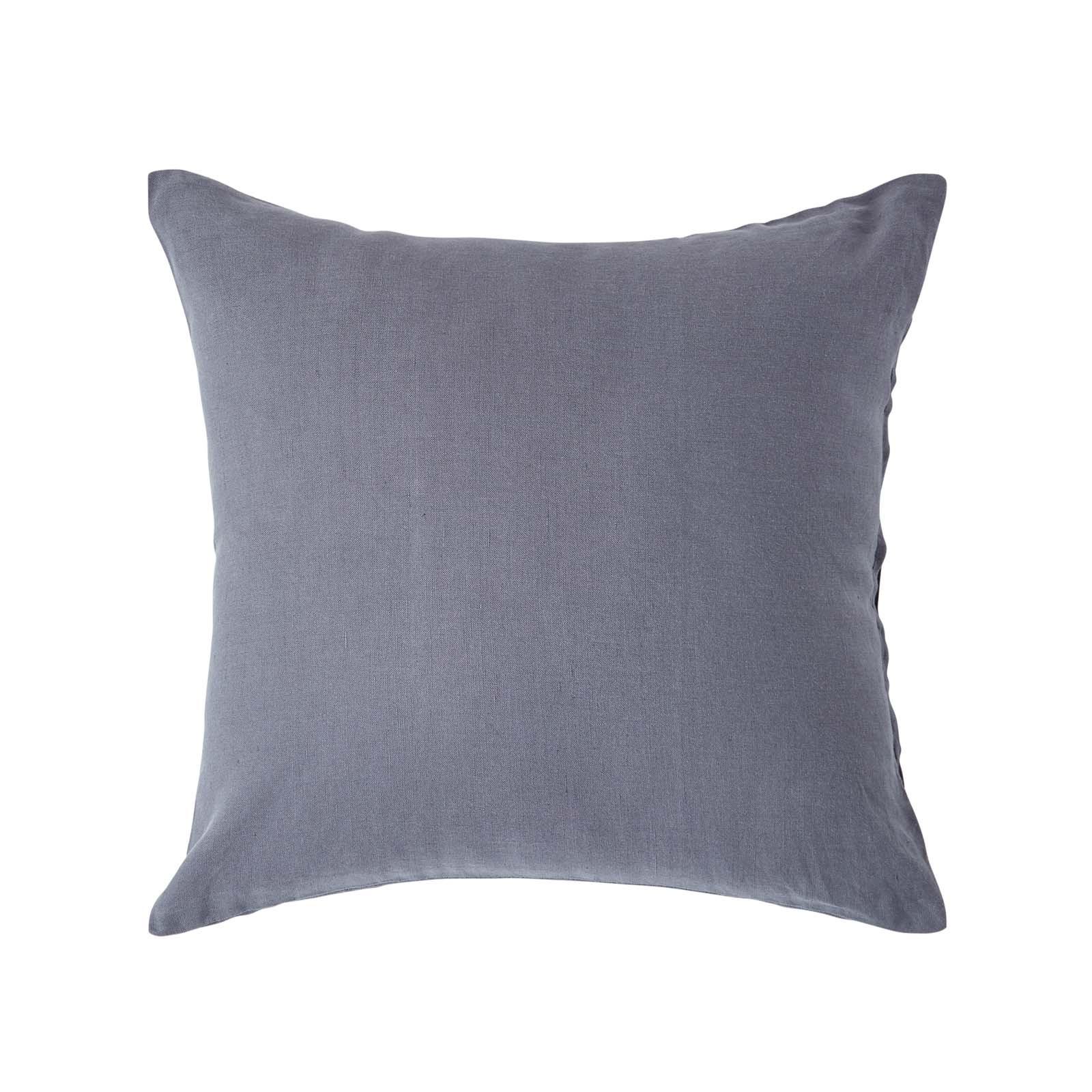 KISSENBEZUG Leinen - Dunkelgrau, Textil (80/80cm) - Homescapes
