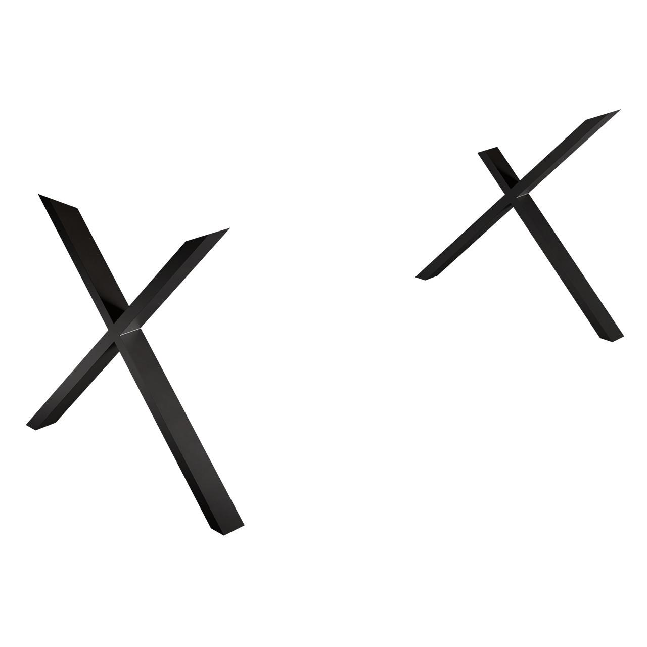 X-Gestell schwarz Solid