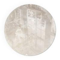GLASPLATTE für Kamin Ø 70 cm - Creme, Glas (70/70/0.4cm) - TULUP