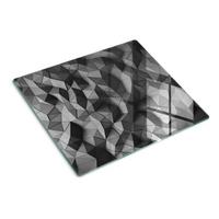 GLASPLATTE 60x52 cm 3D - Grau, Glas (60/0.4/52cm) - TULUP