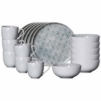 FRÜHSTÜCKS-SET Porto grau 18-tlg. - Grau, Keramik (2/2/2cm) - Ritzenhoff Breker