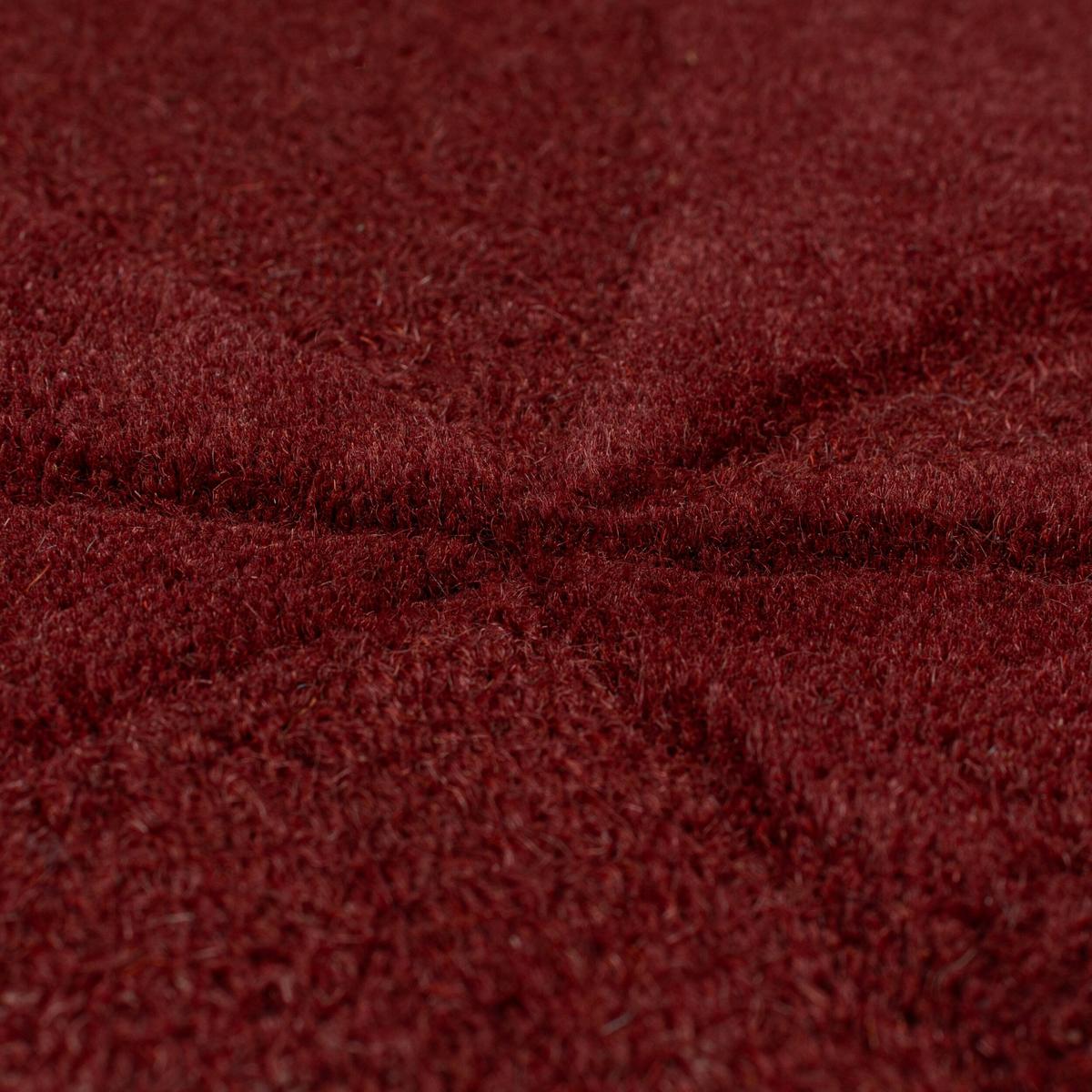 WOLLTEPPICH DEBEN, geometrisch, Rot, 120 x 170 cm - Rot, Textil (170/120cm) - KADIMA DESIGN