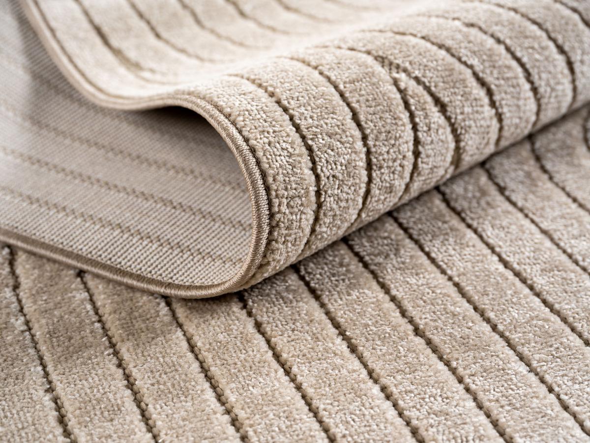 TEPPICH Outdoor ENGADIN in Beige, im Skandi-Stil mit 3D-Design, 240 x 340 cm - Beige, Textil (340/240cm) - KADIMA DESIGN