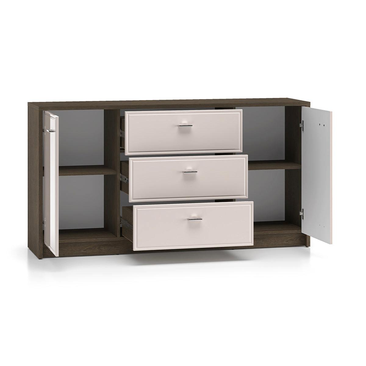SIDEBOARD Kaius Kaschmir und Dunkles Holz - Kaschmir, Holzwerkstoff (160/84.9/40cm) - Petits-meubles