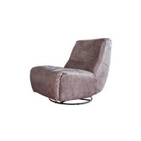 SESSEL ELEKTRISCH VERSTELLBAR CINE Taupe Leder Relaxfunktion - Taupe/Schwarz, Leder/Metall (87/93/106cm) - KAWOLA
