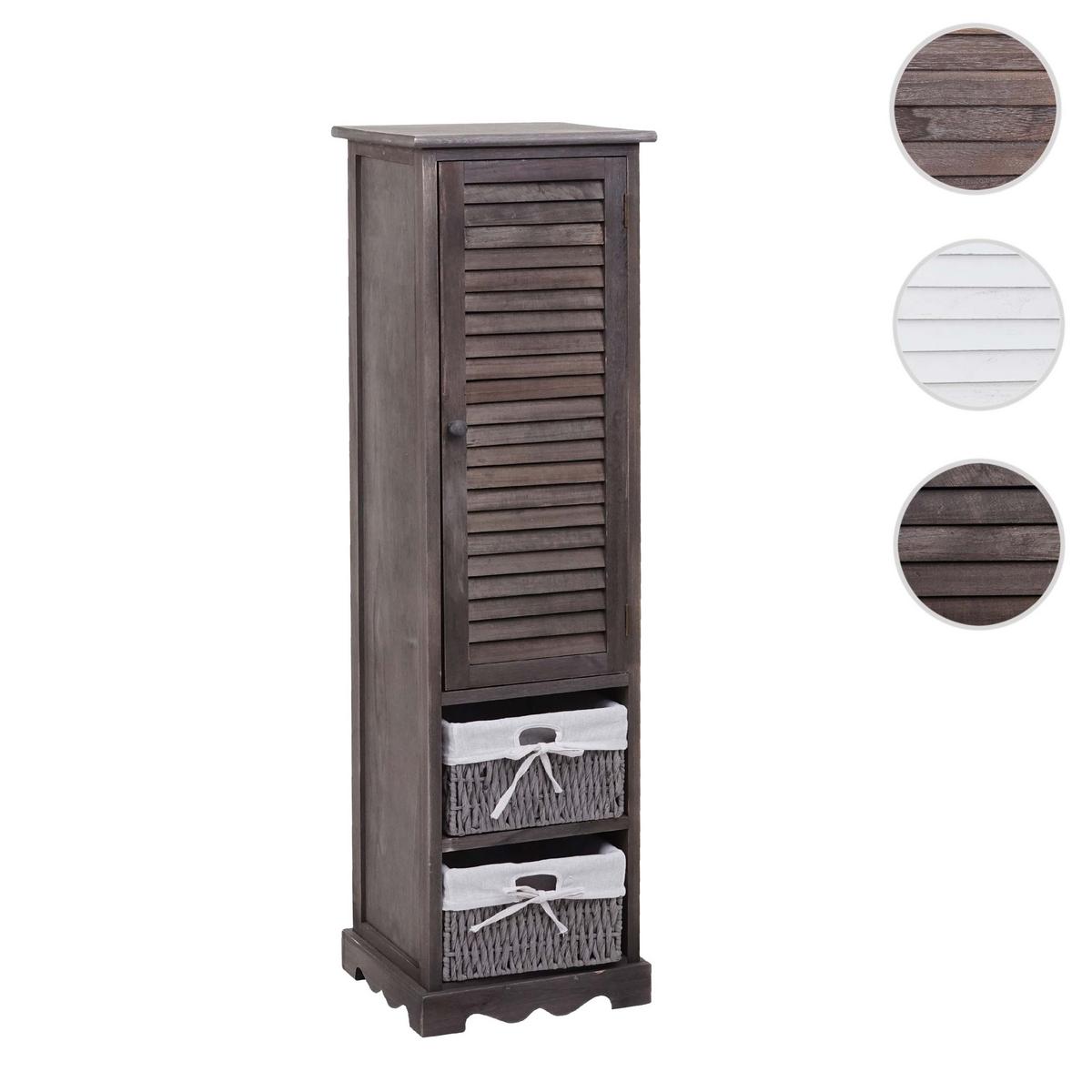 BADEZIMMERKOMMODE Braun, Grau - Braun/Grau, Holz (27/120/29cm) - MCW