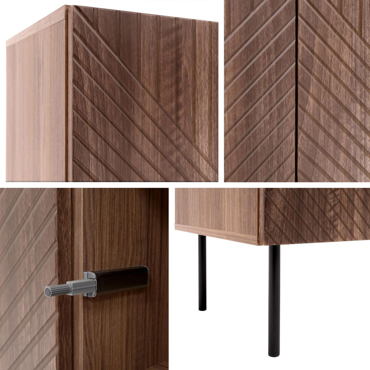 SIDEBOARD Art Deco Cashmere 3D 150 - Kaschmir, Holzwerkstoff/Metall (150/70/42cm) - MIRJAN24