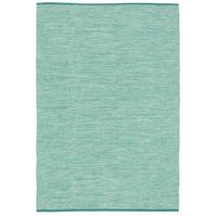 BAUMWOLLE NATUR KELIM TEPPICH EASY MELIERT - Türkis, Textil (70/140cm) - Pergamon