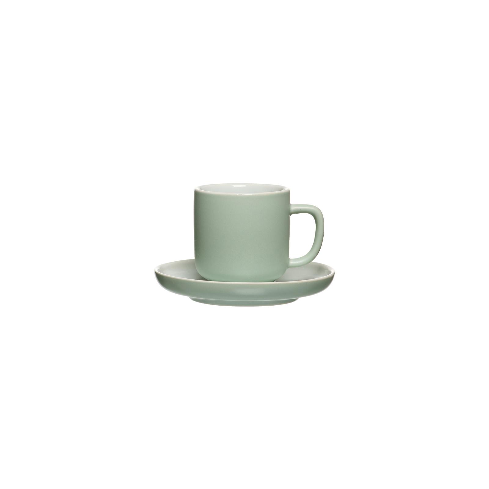 ESPRESSOTASSE MIT UNTERTASSE Jasper Mint 100 ml - Mintgrün, Keramik (10.5/7.5/10.5cm) - Ritzenhoff Breker