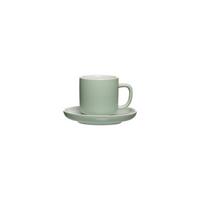 ESPRESSOTASSE MIT UNTERTASSE Jasper Mint 100 ml - Mintgrün, Keramik (10.5/7.5/10.5cm) - Ritzenhoff Breker