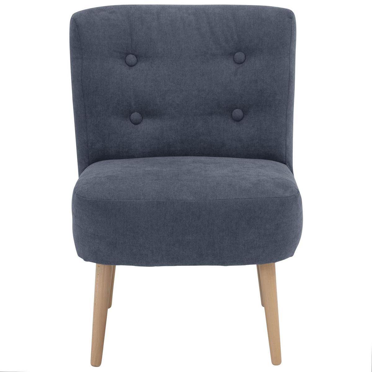 SESSEL Kamle Bezug Flachgewebe Buche natur / blau - Blau, Kunststoff (68/78/58cm) - 58aufmkessel