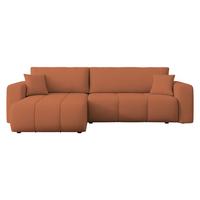 ECKSOFA Furyn Maxi - Schwarz/Orange, Holz/Kunststoff (274/145cm) - MIRJAN24
