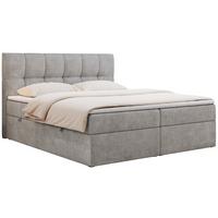 BOXBETT RICO 200/200 Hellgrau Struktur - H3 - Hellgrau, Holz/Textil (200/200cm) - MKS