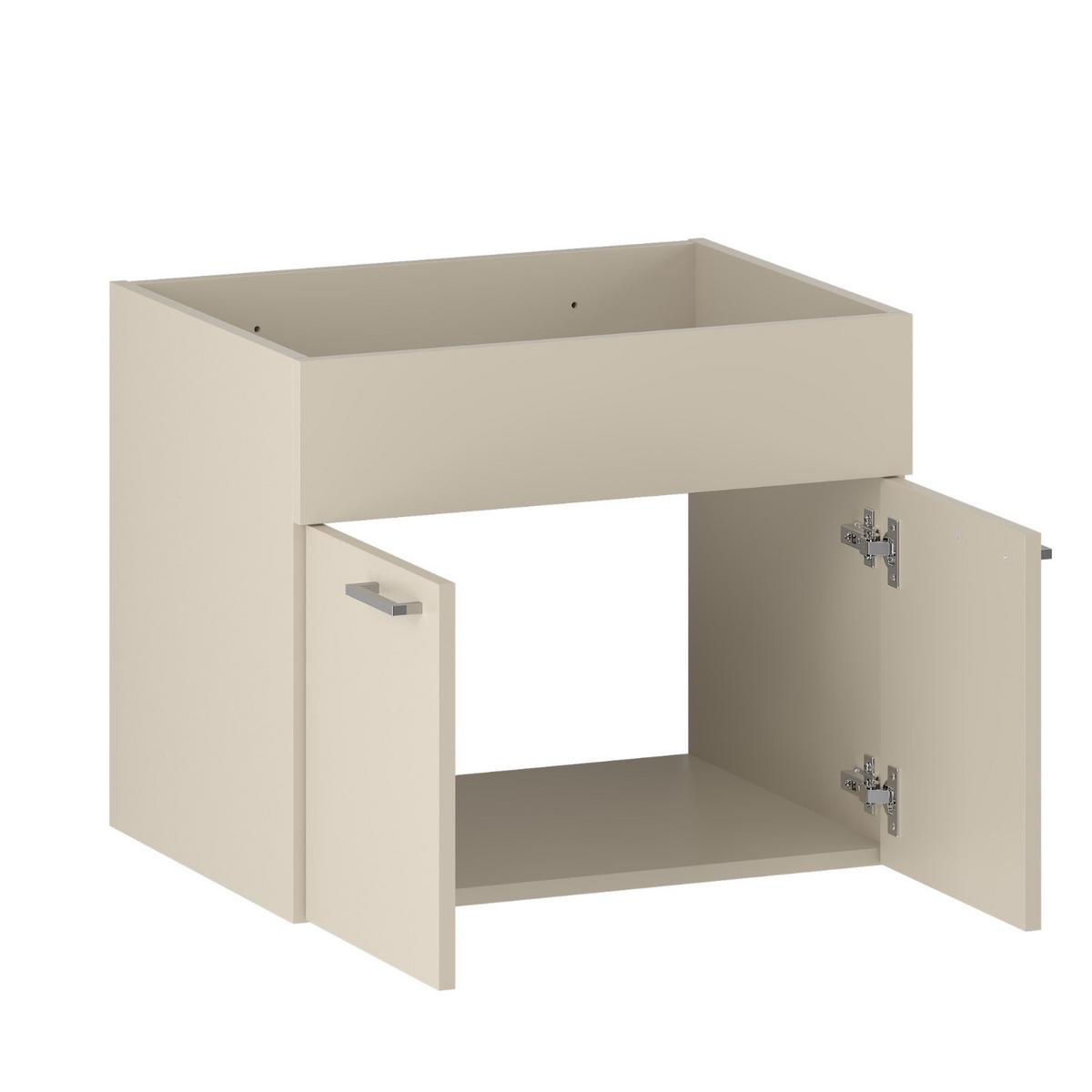 WASCHBECKENUNTERSCHRANK Colorado 2 Schubladen Cashmere - 60 x 46 x 52 cm - Kaschmir, Holz (60/52/46cm) - Badplaats