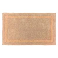 BADEMATTE 70/120 cm, 100% Baumwolle, wendbar - Orange, Textil (70/120cm) - Homescapes