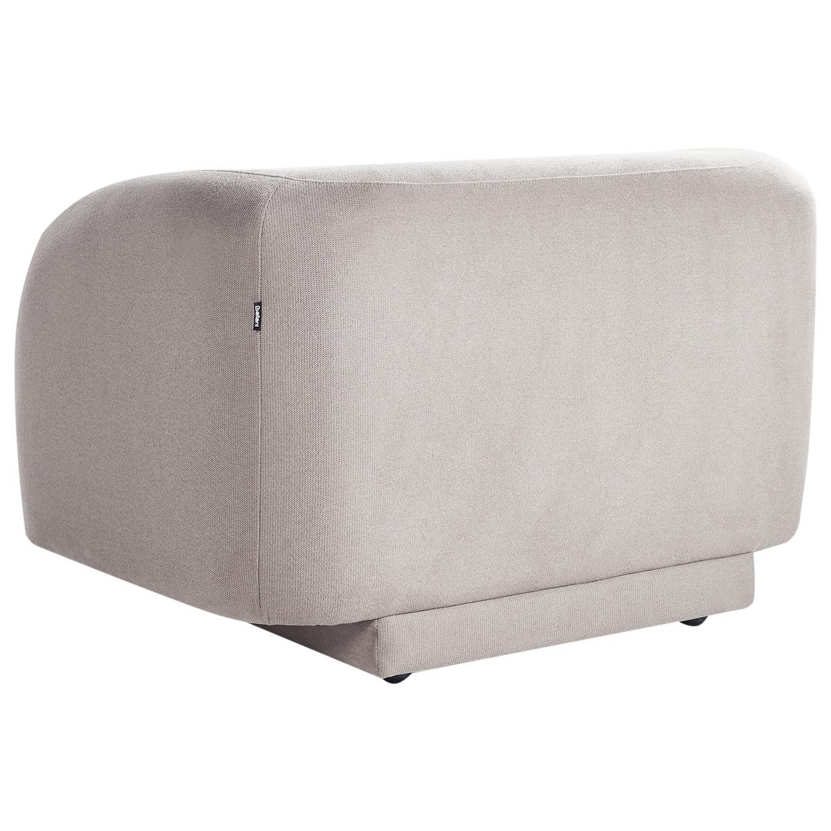 SESSEL Hellgrau Skjanes - Hellgrau, Textil (102/69/81cm) - Beliani