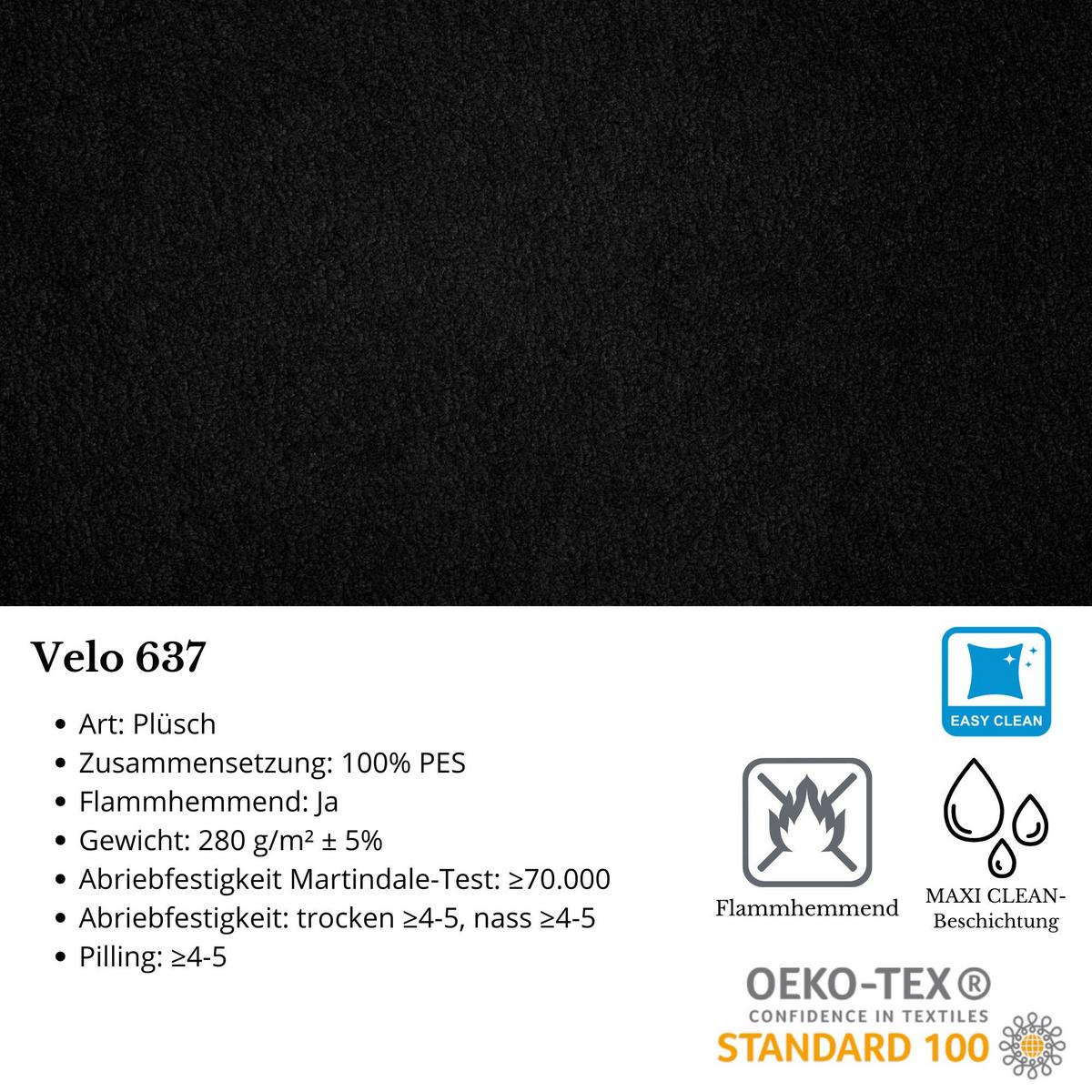 WOHNLANDSCHAFT Draco U schwarz - Chromfarben/Schwarz, Textil/Metall (350/85/185cm) - Beautysofa