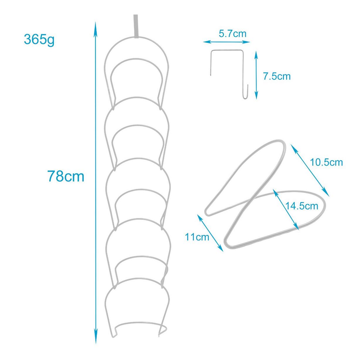HUT STÄNDER - Weiß, Metall (16.9/78/16.9cm) - Intirilife