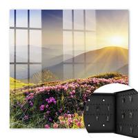 SCHLÜSSELBOX Schwarz 30x30 cm- Türöffnung nach rechts - Berg Ost - Grün, Metall (30/30/5cm) - TULUP