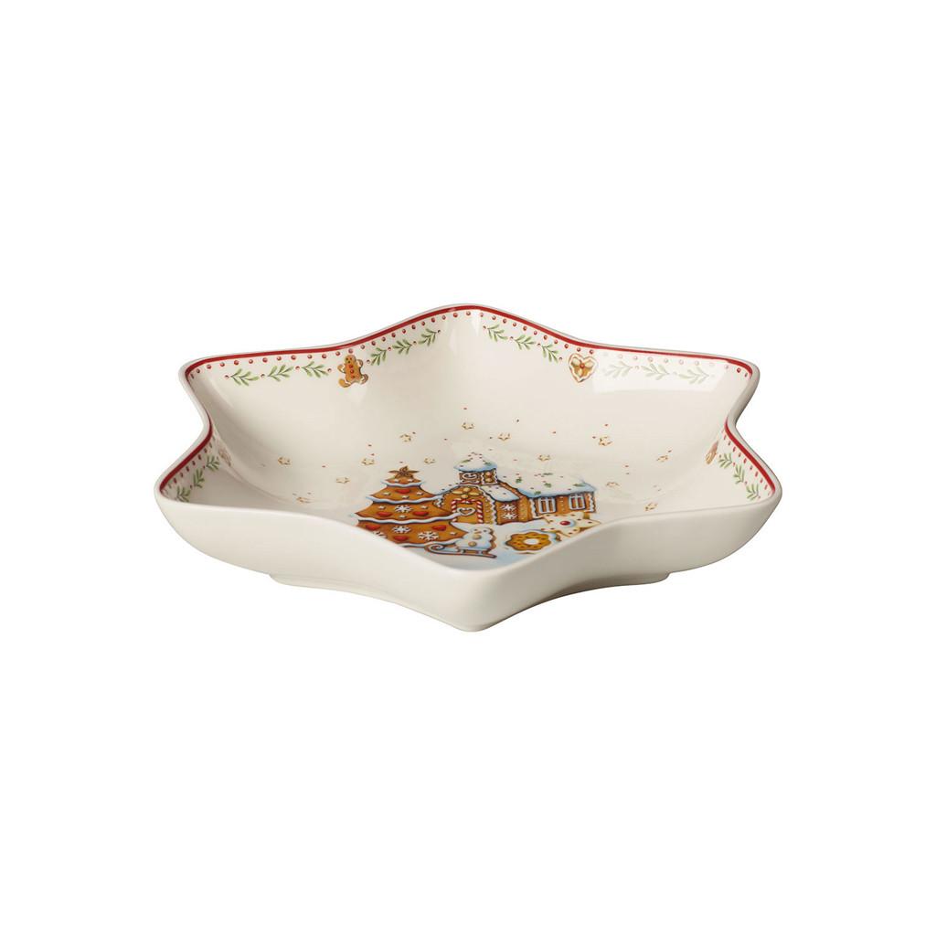 STERNSCHALE LEBKUCHENDORF Winter Bakery Delight bunt 25 x 22 cm - Multicolor, Keramik (1cm) - Villeroy & Boch